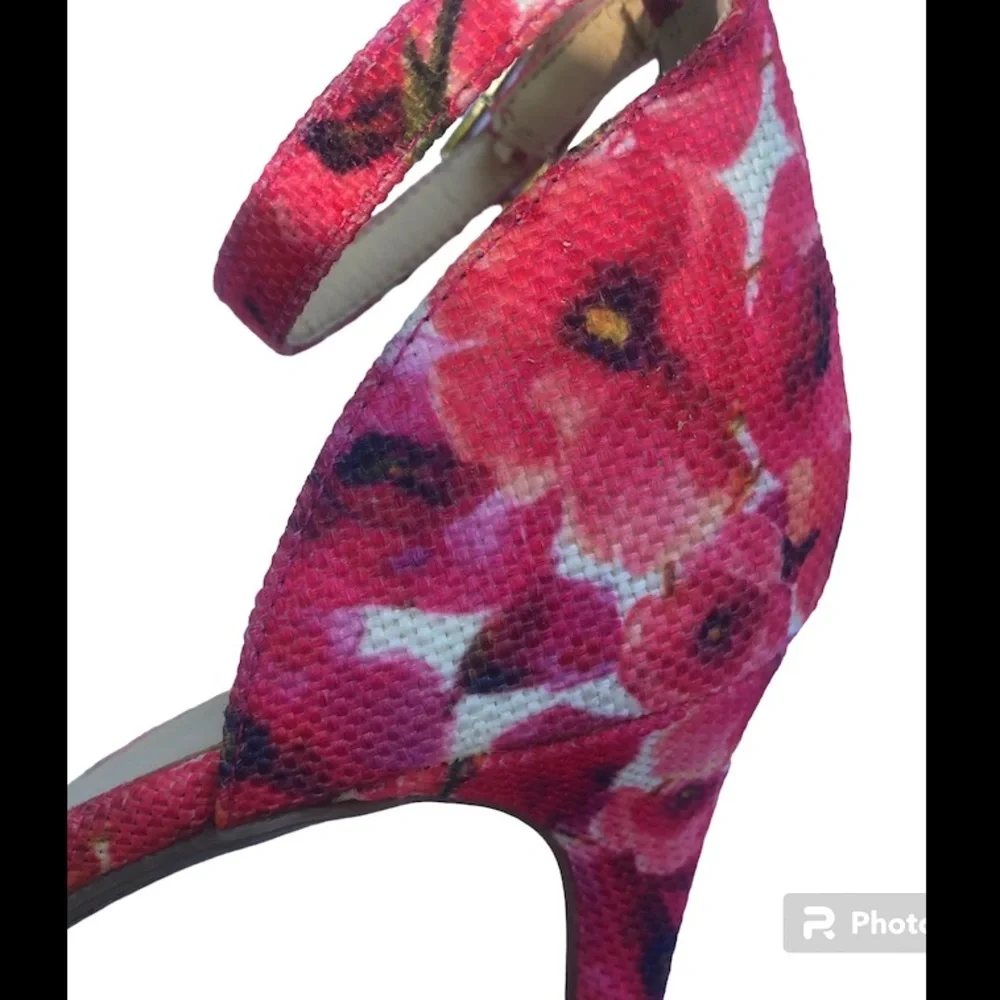 Liz Claiborne floral sandal glam heels 11 - Picture 6 of 9